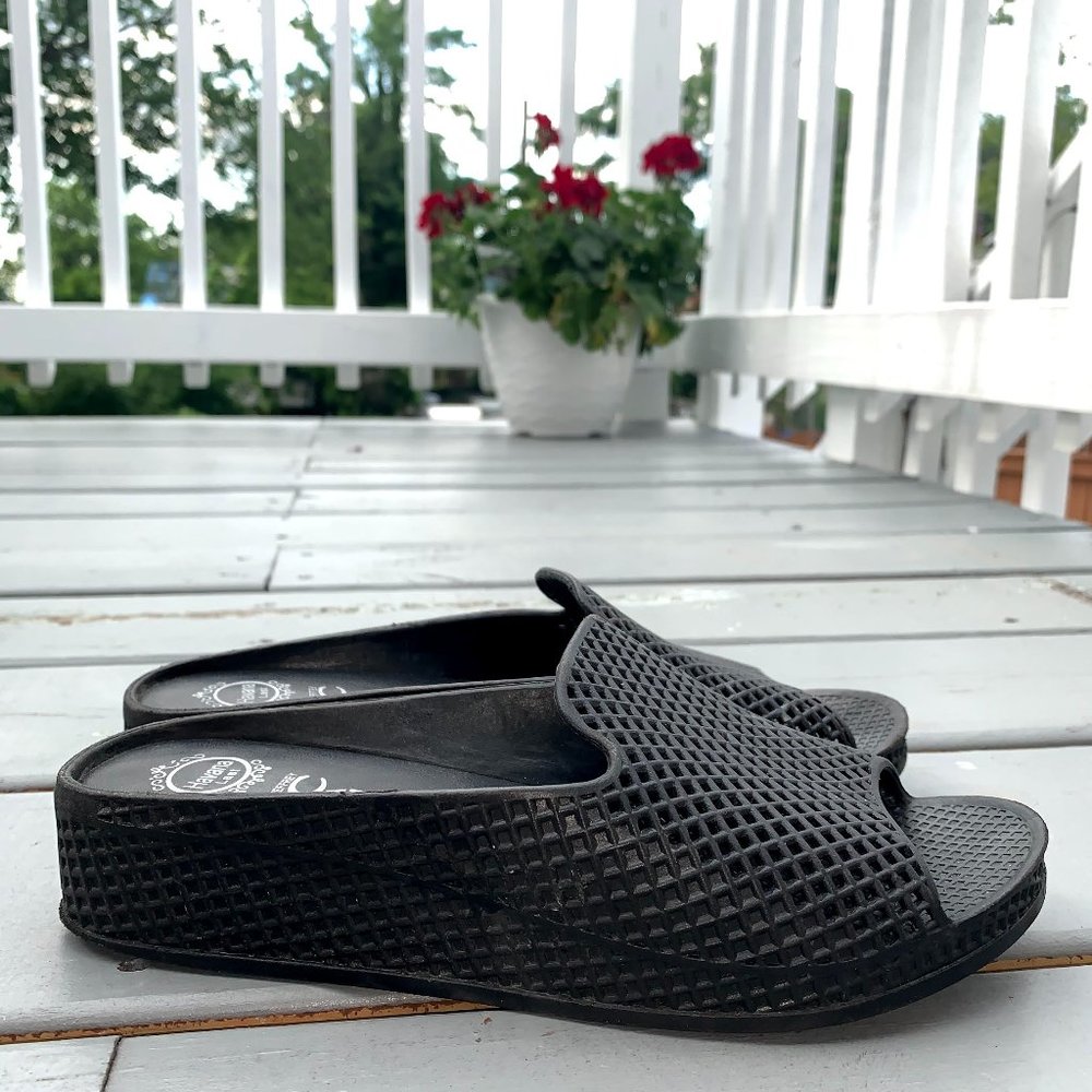 Jeffrey Campbell Black Fling Sandal- fit like an 8